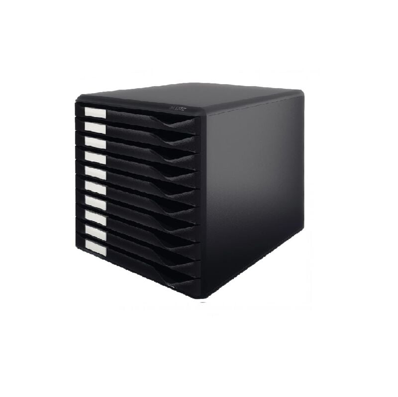 Leitz Evrak Rafı 10 Çekmeceli Siyah 5294-00-95