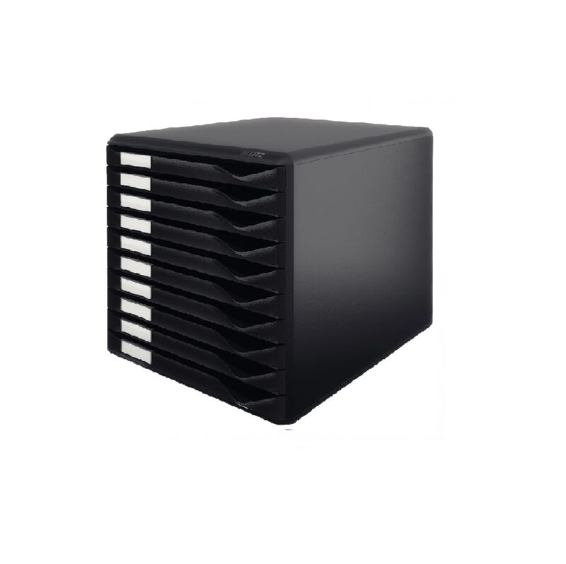 Leitz Evrak Rafı 10 Çekmeceli Siyah 5294-00-95