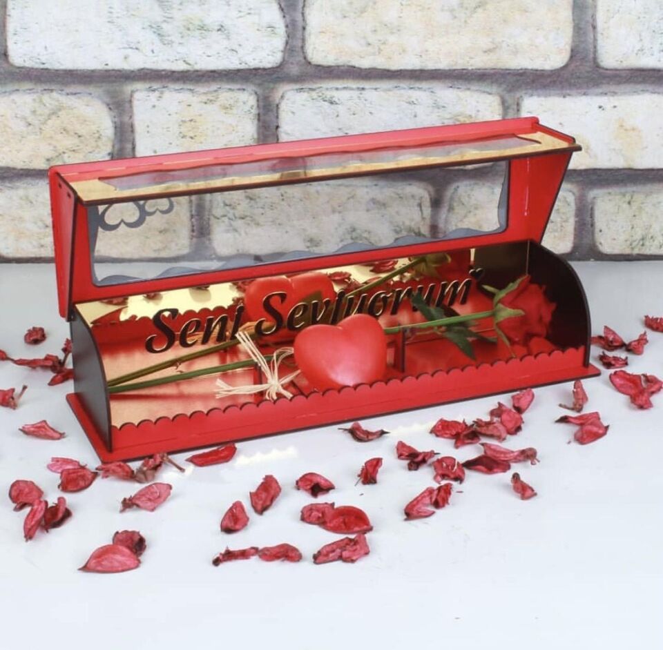 Şekilay Gül Kutusu Aynalı Işıklı 0113