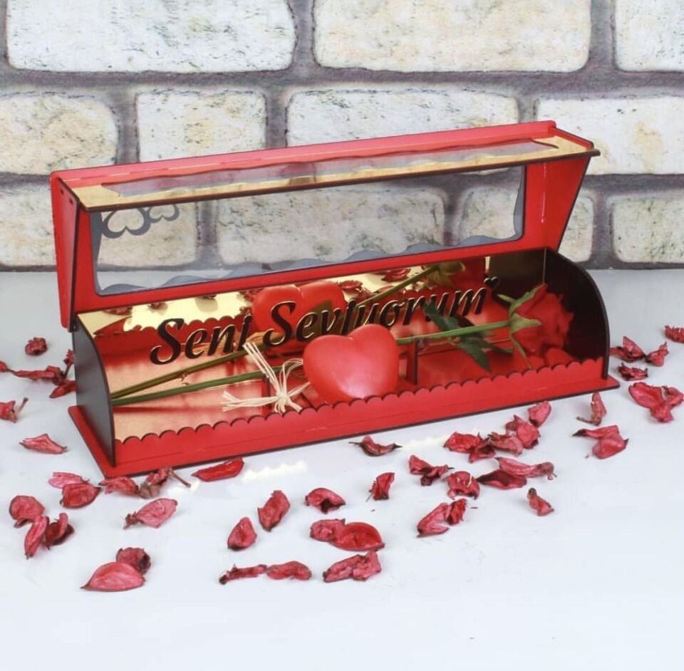 Şekilay Gül Kutusu Aynalı Işıklı 0113