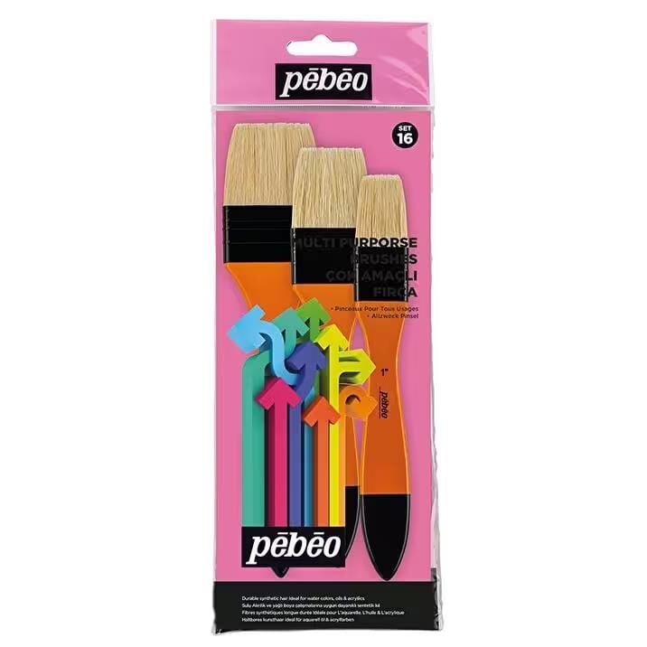Pebeo Fırça Seti 3'lü Çok Amaçli Set:16