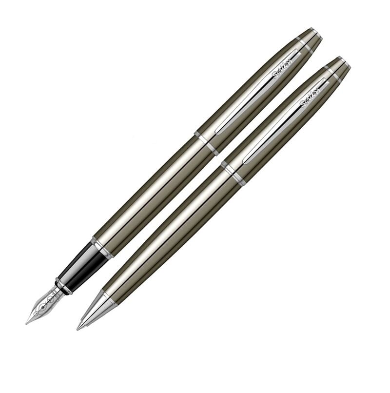 Scrikss Dolma Kalem - Tükenmez Kalem 35 İkili Set Titanyum T000sahh35tıta