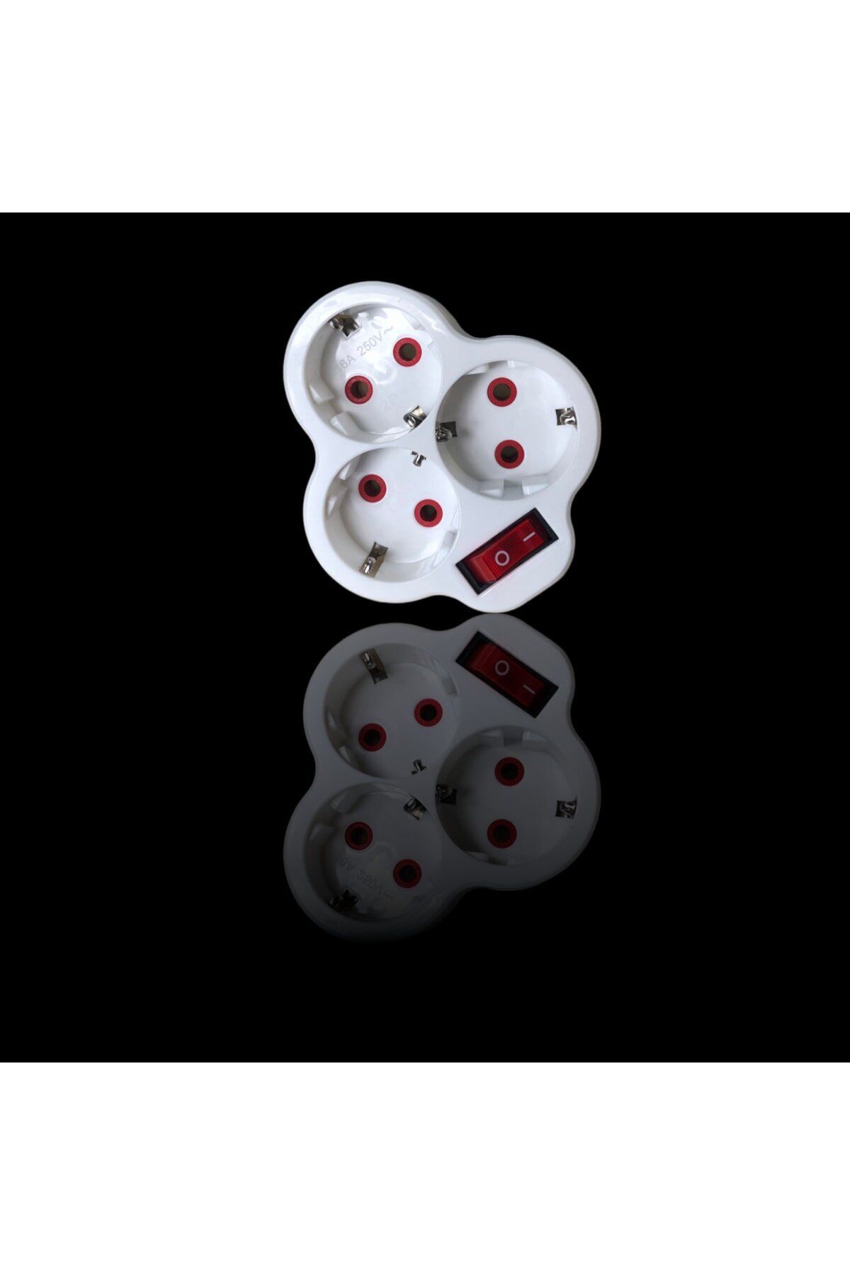 Fetih 117-03p 3lü Anahtarlı Yonca Priz