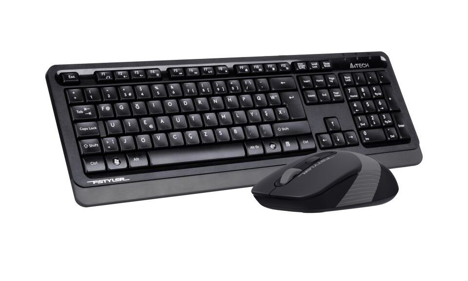 A4 Tech Fg1010f 2.4g Gri F Klavye Fn-mm Klv+optik Mouse Kablosuz Set