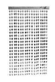 Bg Metalize Yıldız Perde Gümüş-altın-kırmızı