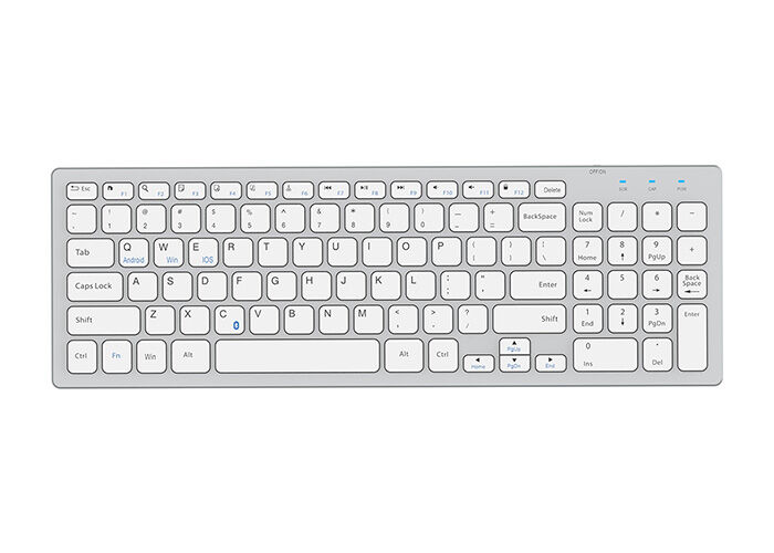 Everest Kb-80w Beyaz-gümüş 2.4ghz Ultra İnce Q Mac-win-android-ios Uyumlu Kablosuz Klavye