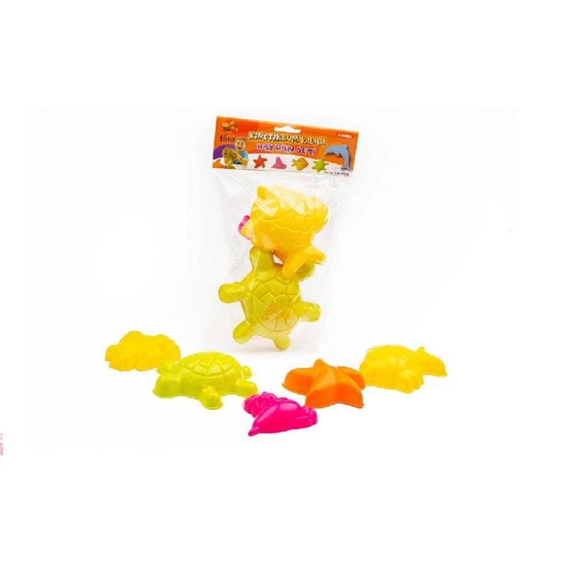 Kinetik Kum Kalıbı Hayvan Seti-5 Parça Kalıp Ln-003