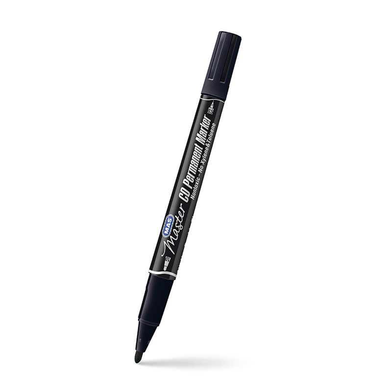 Mas Asetat Kalem Cd Marker Çift Uç Siyah 6414