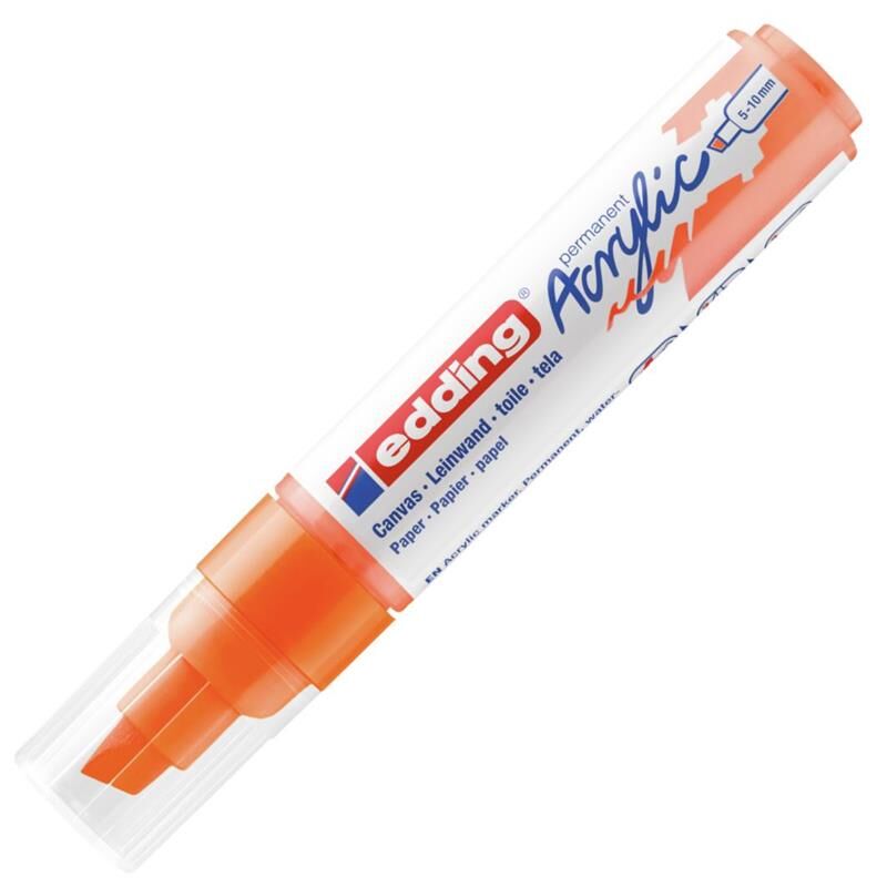 Edding Kalın Uçlu Akrilik Markör Fosforlu Turuncu (e-5000) Ed5000066