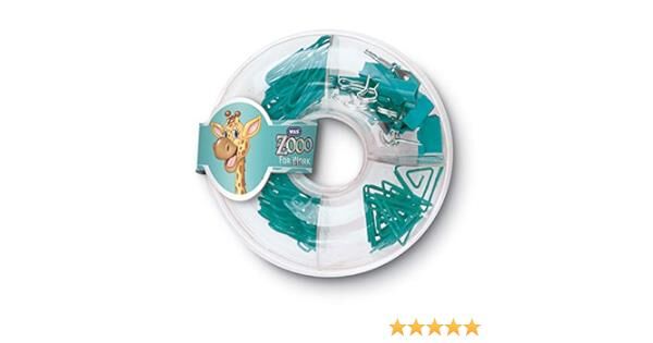 Mas Zoo Ataş/kıskaç/raptiye Yuvarlak Kutu Turkuaz 620