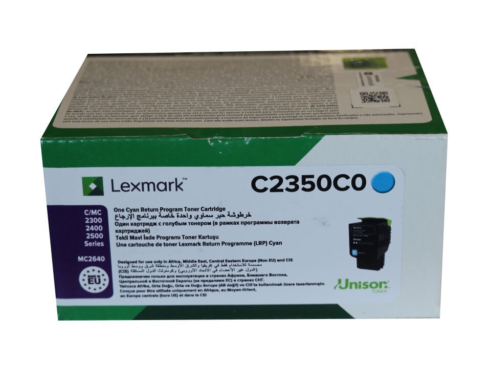 Lexmark Toner 1.000 Sayfa Cyan Mavi C2350c0