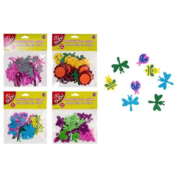 Bu-bu Sticker Simli Çiçek Bubu-sts005 (st0012)