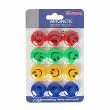 Vtk Mıknatıs 12'li 20 Mm 4 Renk Gülen Yüz Vtk-2024
