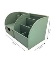 Inn Desing Organizer Deri Çekmeceli 27x15x15 Cm Yeşil Dd-1013