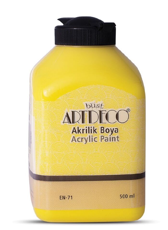 Artdeco Akrilik Boya 500ml Sarı 3601 Lv-y-070l-3601