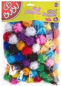 Bu-bu Pon Pon Simli 2 Cm 100'lü Paket 00112