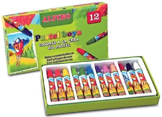 Alpino Pastel Boya 12'li Karton Kutu Dc-008299