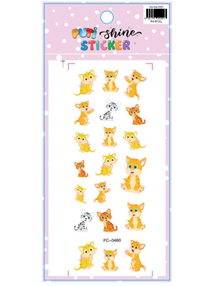 Puti Sticker Kediler Pt-09957