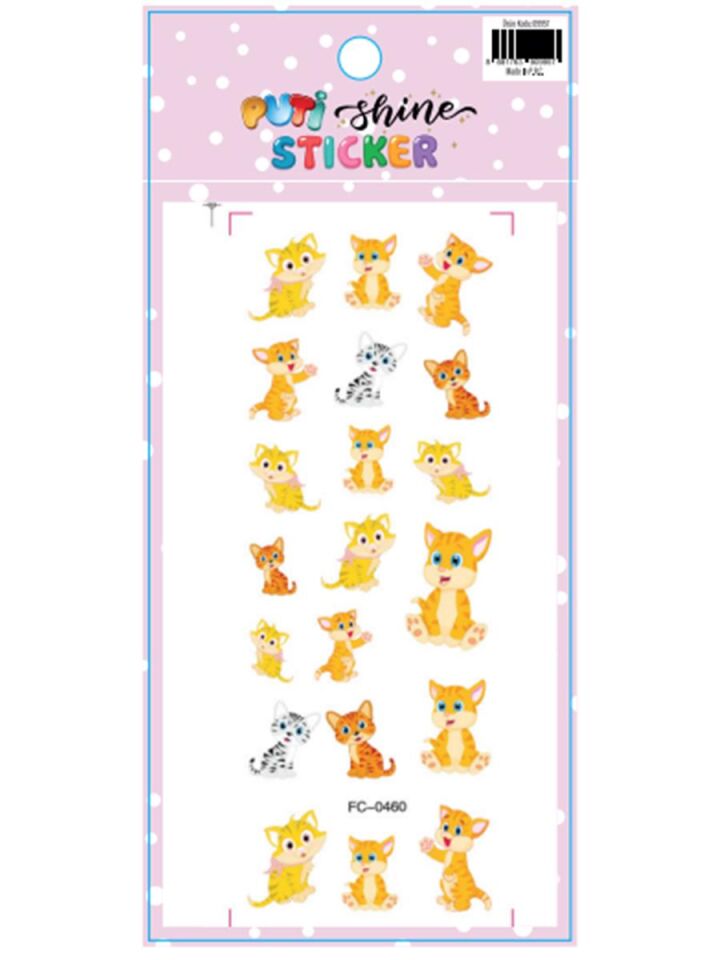 Puti Sticker Kediler Pt-09957