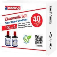 Edding Tahta Kalem Mürekkebi 100 Ml 2'li Set Kırmızı Lm1199k202