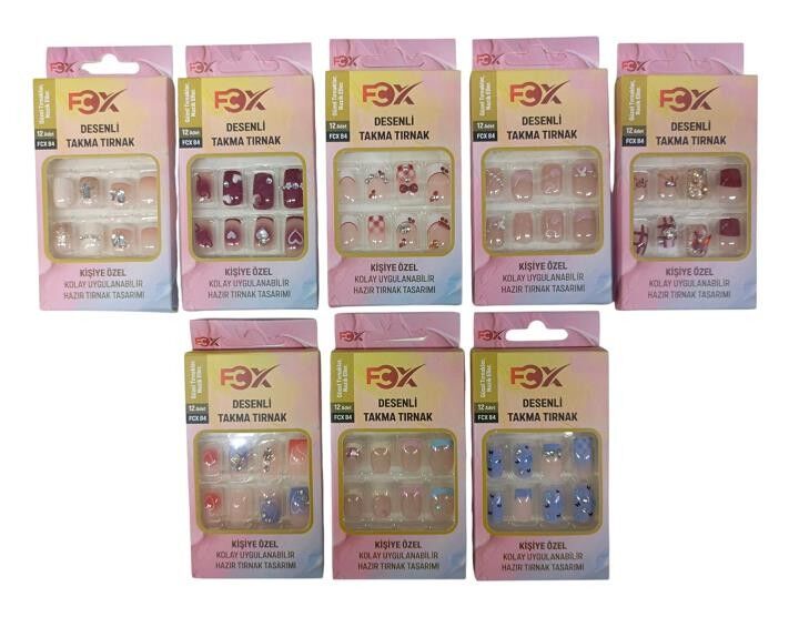 Fcx Tırnak Yapışkanlı Desenli Fcx-84
