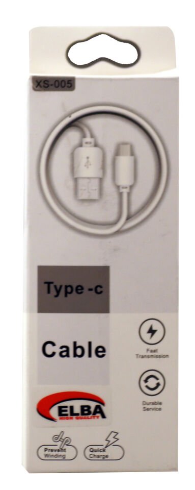 Elba Ec-24 Bağlantı Kablosu Type-c 1,5mt Beyaz