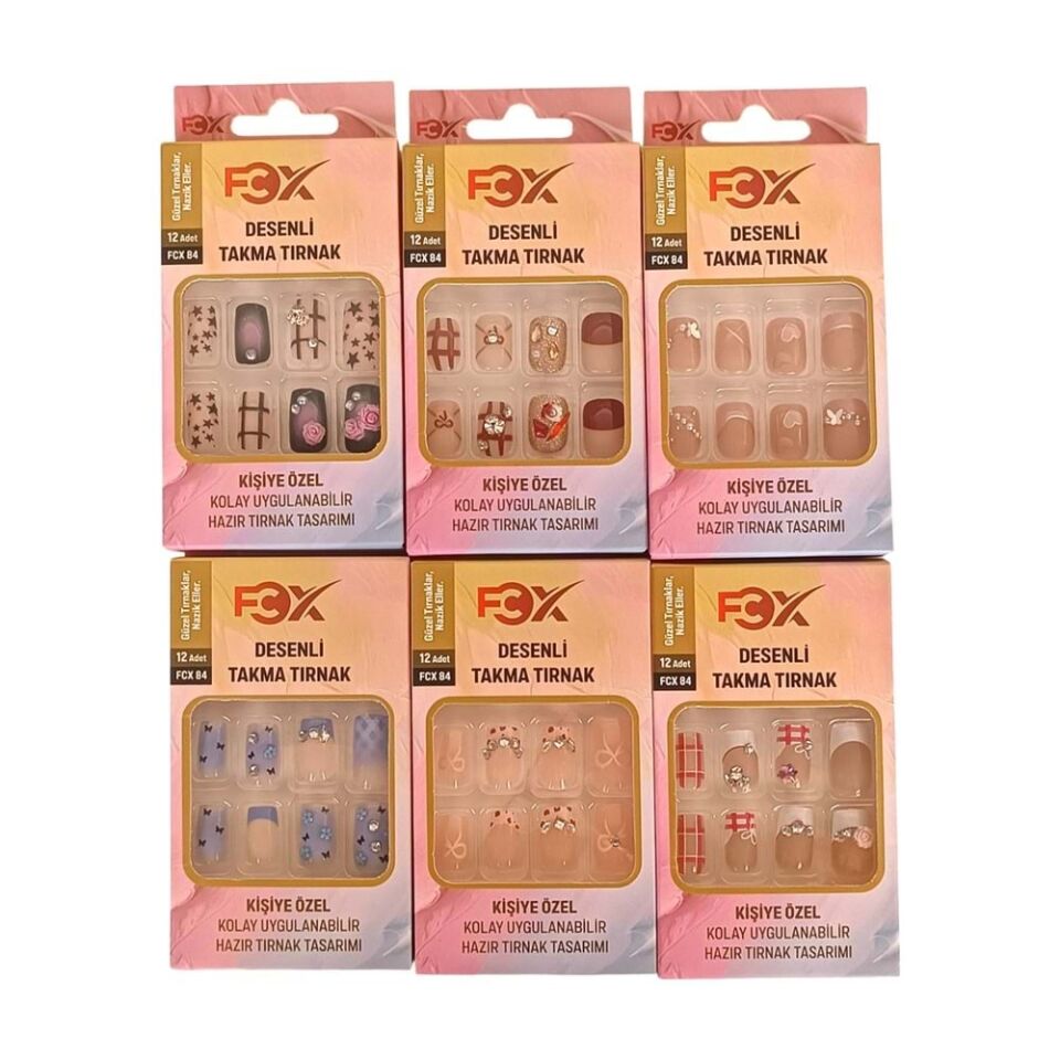 Fcx Tırnak Yapışkanlı Desenli Fcx-85