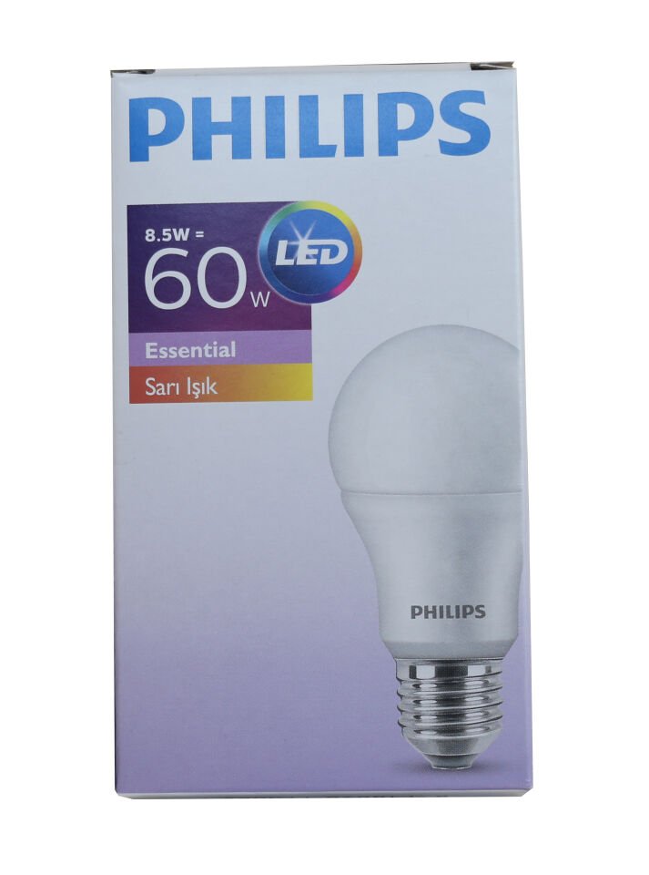 Philips Ess Led Bulp 8,5-60w E27 2700k Sarı Ampul (770085)
