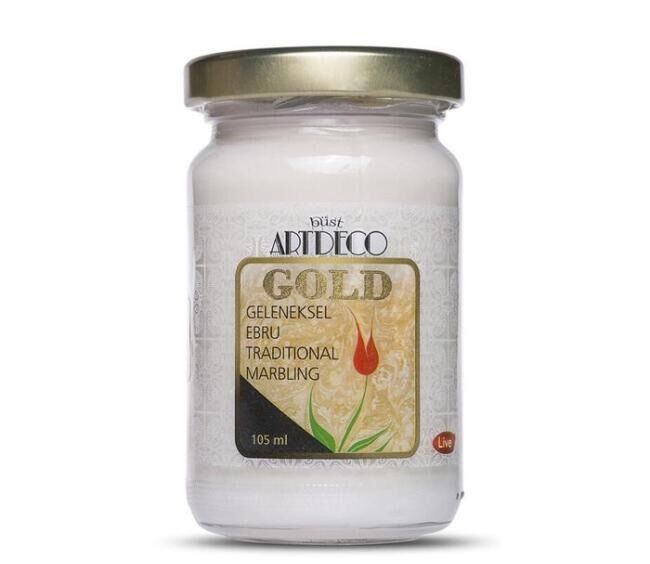 Artdeco Gold Ebru Boyası 105ml Simli Gümüş 980 S.3 Lv-y-018d-980