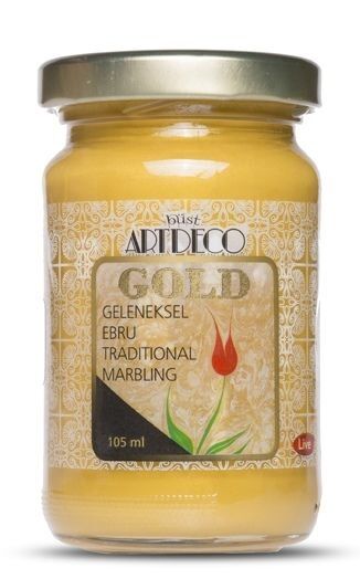 Artdeco Gold Ebru Boyası 105ml Simli Altın 990 S.3 Lv-y-018d-990