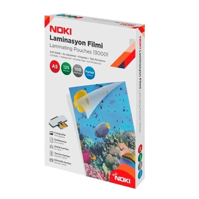 Noki Laminasyon Filmi A5 125 Mic. 100'lü Parlak 130001