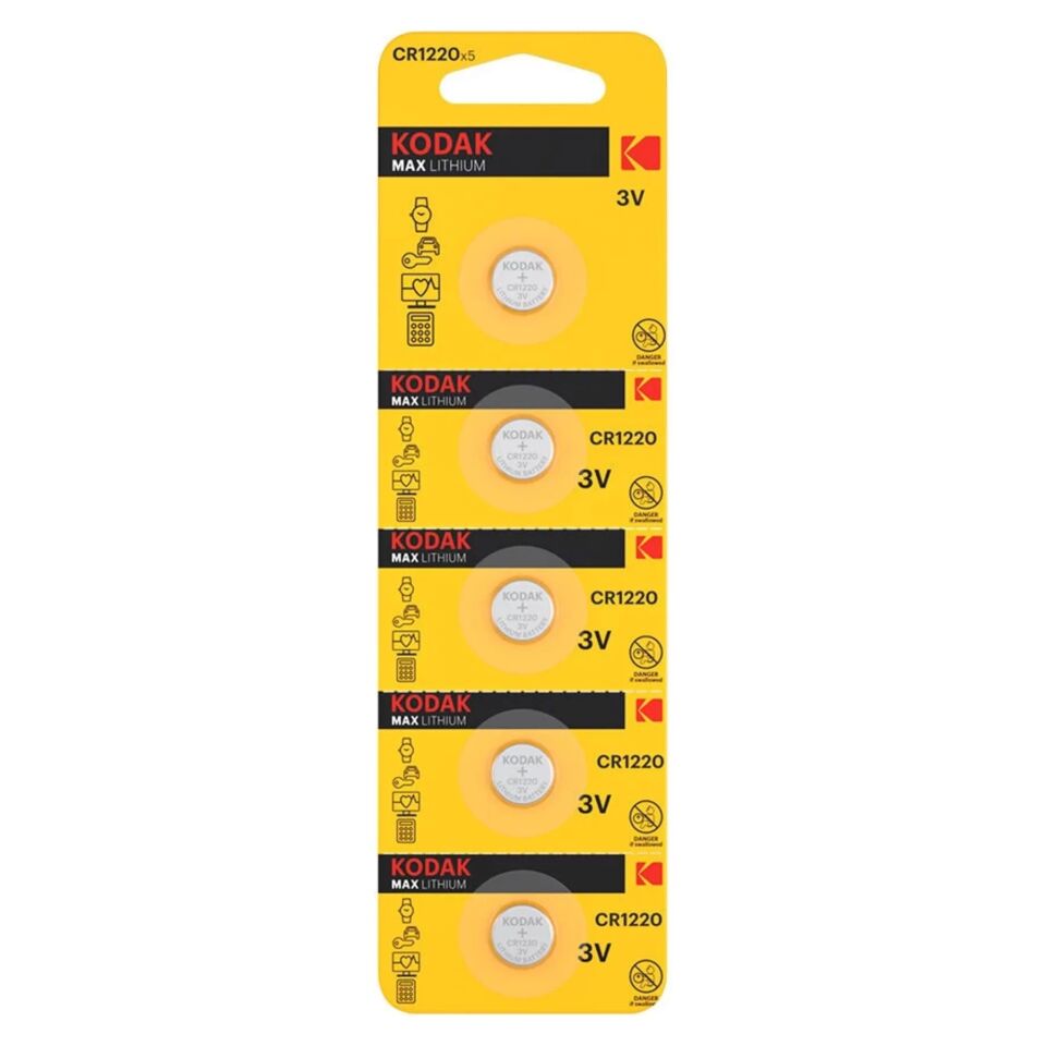 Kodak Cr1220 Ultra Lityum Para Pil 5'li (30414389)