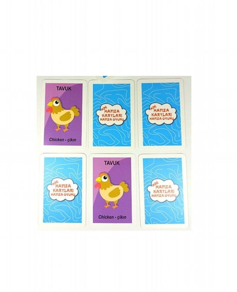 Star Hafıza Oyun Kartı Türkçe-ingilizce Kelimeler 1066430
