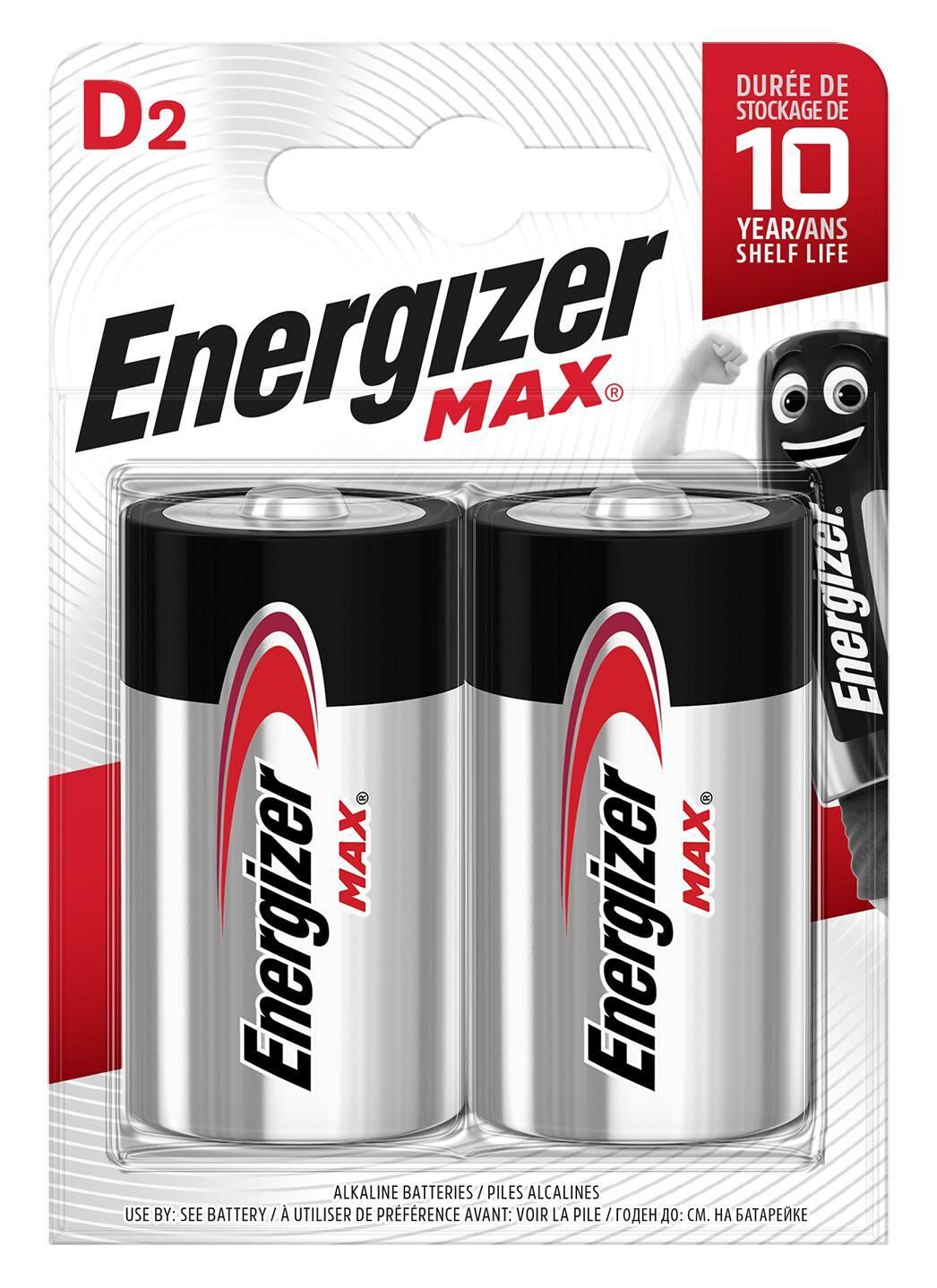 Energizer Max Pil D Büyük 2'li Alkalinlli D-lr20 1,5w