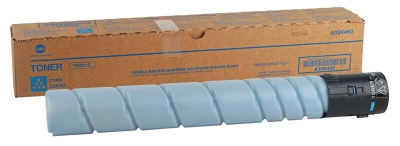 Konica Minolta Tn-321c Cyan Mavi Orjinal Fotokopi Toneri Bizhup C224-284-364 25.000 Sayfa