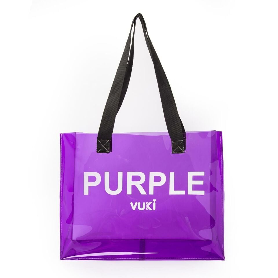 Vuki Şeffaf Mor El Ve Plaj Çantası Vk-00103-7