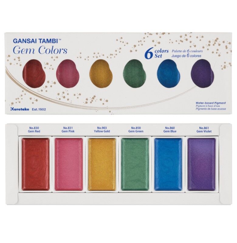 Zıg Suluboya Gansaı Tambı 6 Renk Gem Color Mc20-gc/6v
