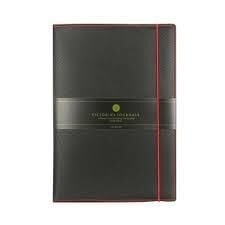 Bufallo İkili Defter 9x14 Cm, 32 Yap. Çizgili+32 Yap. Noktalı Lastikli .değişebilen İç. Siyah