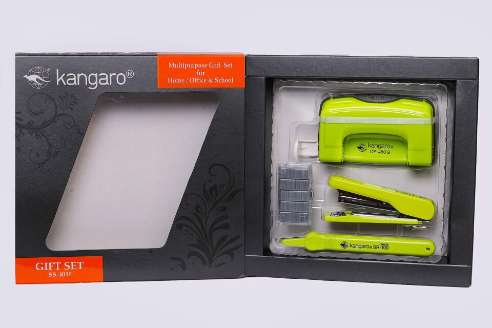 Kangaro Delgeç & Zımba Makinası & Tel Sökücü Set P. Yeşil Ss-v45-py