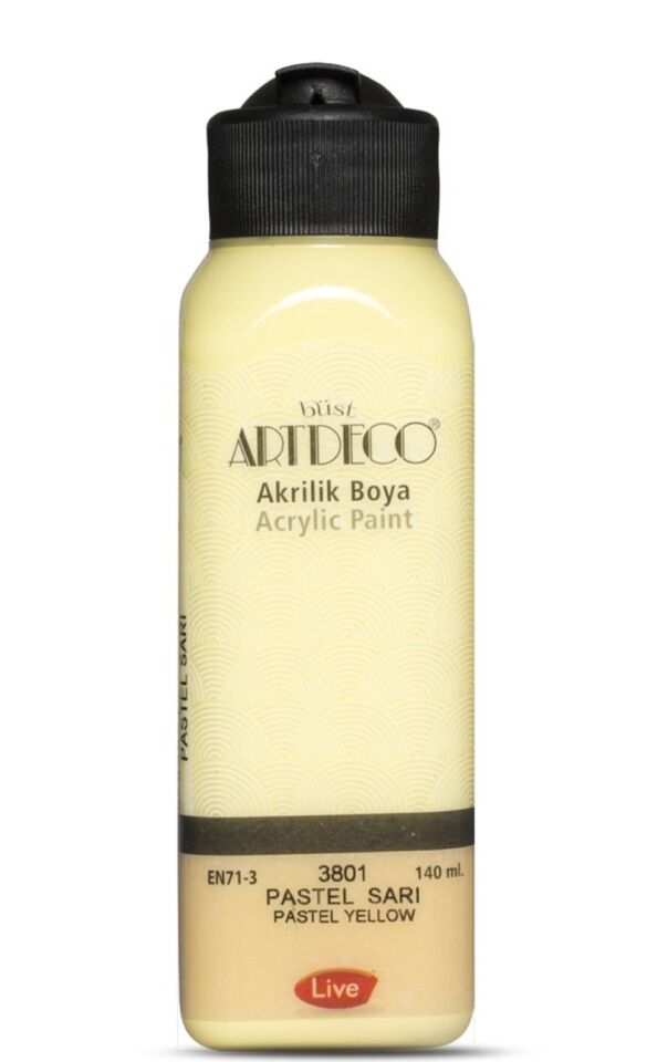 Artdeco Akrilik Boya 140ml Pastel Sarı 3801 Lv-y-070r-3801
