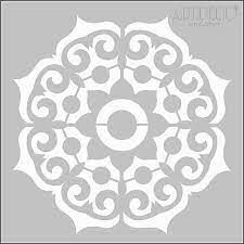 Artdeco Stencil 30x30cm Geometrik Göbek Deseni 111 Lv-y-100-st111
