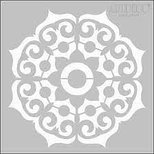 Artdeco Stencil 30x30cm Geometrik Göbek Deseni 111 Lv-y-100-st111