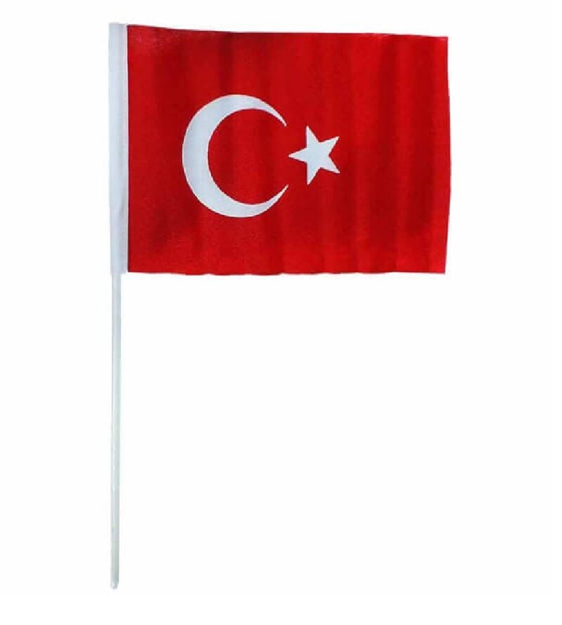 Buket Bayrak Sopalı 30x45 Alpaka Bkt-120