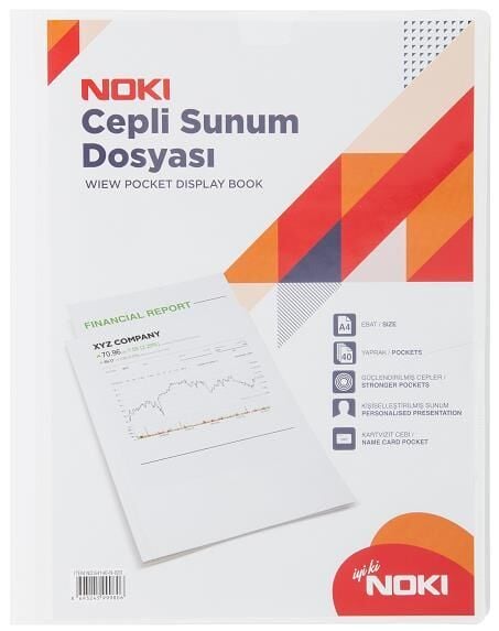 Noki Sunum Dosyası Cepli 40 Yaprak Beyaz 64140-n-010
