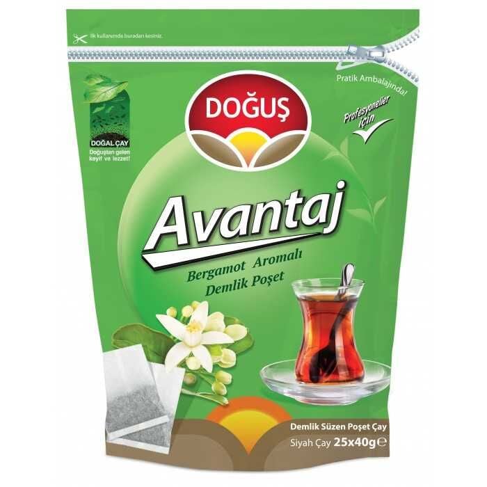 Doğuş Avantaj Bergamot Aromalı Demlik Çay 25x40 Gr
