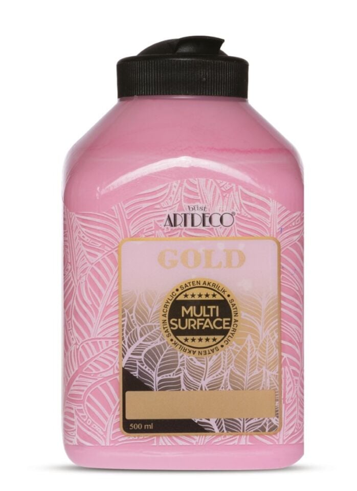 Artdeco Gold Multi-surface Akrilik Boya 500ml Pembe 256 Lv-y-g70l-256