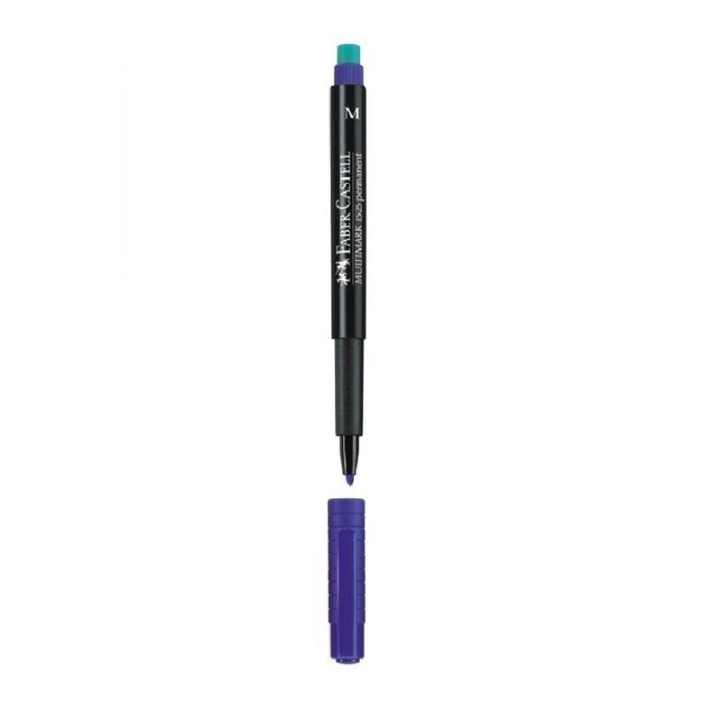 Faber Castell Asetat Kalemi Silgili Medium Mavi 152551